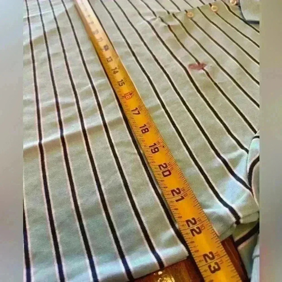 POLO RALPH LAUREN Striped Short‎ Sleeve Mens Collared Polo Size XL - Picture 5 of 6